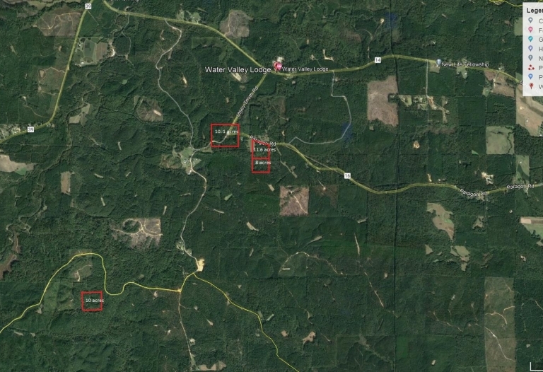 38 acres (+/-) Four (4) individual separate tracts